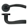 Zoo Hardware ZPZ050-OMB Siena Door Handle - Screw On Rose - Oscuro Matt Black