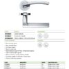 Zoo Hardware ZPZ080-FSB Amalfi Door Handle - Screw On Rose Pvd Satin Brass