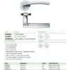 Zoo Hardware ZPZ080-FSB Amalfi Door Handle - Screw On Rose Pvd Satin Brass