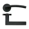 Zoo Hardware ZPZ080-OMB Amalfi Door Handle - Screw On Rose Matt Black