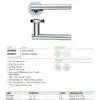 Zoo Hardware ZPZ090-ETB Lucca Door Handle - Screw On rose Pvd Bronze