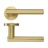 Zoo Hardware ZPZ090-FSB Lucca Door Handle - Screw On Rose Pvd Satin Brass