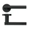 Zoo Hardware ZPZ090-OMB Lucca Door Handle - Screw On Rose Matt Black