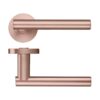 Zoo Hardware ZPZ090-TRG Lucca Door Handle - Screw On Rose Rose Gold
