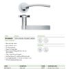 Zoo Hardware ZPZ100-FSB Adria Door Handle on round rose Pvd Satin Brass