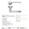 Zoo Hardware ZPZ100-FSB Adria Door Handle on round rose Pvd Satin Brass