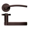 Zoo Hardware ZPZ100-ETB Adria Door Handle on Rround rose Pvd Bronze