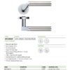 Zoo Hardware ZPZ120-OMB Venus Door Handle on round rose Matt Black