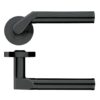 Zoo Hardware ZPZ120-OMB Venus Door Handle on round rose Matt Black