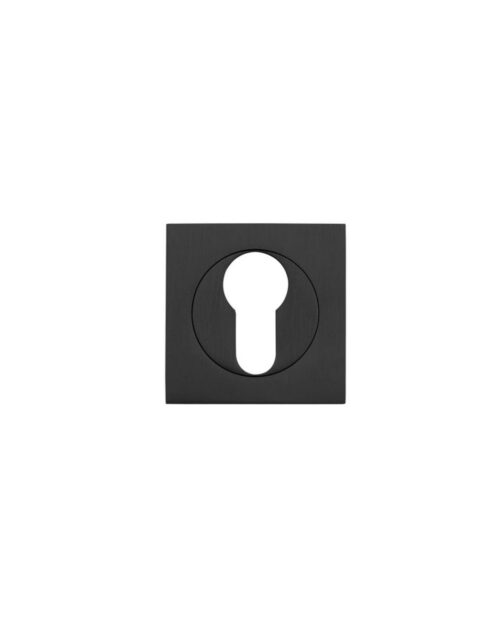 Zoo Hardware ZPZSQ001-OMB Square Escutcheon - Euro Profile Matt Black