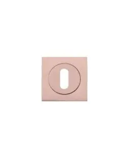 Zoo Hardware ZPZSQ002-TRG Square Escutcheon - Standard Keyway Rose Gold