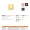 Zoo Hardware ZPZSQ004-ETB Turn & Release - on Square rose Pvd Bronze