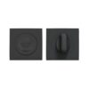 Zoo Hardware ZPZSQ004-OMB Turn & Release - on Square rose Matt Black