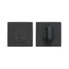 Zoo Hardware ZPZSQ004-OMB Turn & Release - on Square rose Matt Black