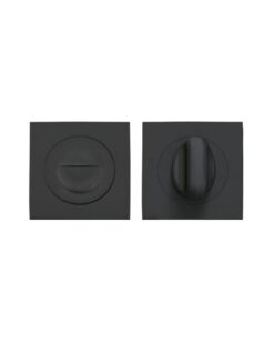 Zoo Hardware ZPZSQ004-OMB Turn & Release - on Square rose Matt Black