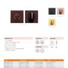 Zoo Hardware ZPZSQ004-OMB Turn & Release - on Square rose Matt Black
