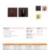 Zoo Hardware ZPZSQ004-OMB Turn & Release - on Square rose Matt Black