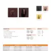 Zoo Hardware ZPZSQ004-FSB Turn & Release - on Square rose Pvd Satin Brass