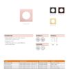 Zoo Hardware ZPZSQSR-ETB ZPZ Spare Square Rose Pack Pvd Bronze