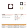 Zoo Hardware ZPZSQSRT-TRG ZPZ Spare Square Rose Pack To Suit Turn & Release & Esc Rose Gold