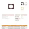Zoo Hardware ZPZSQSRT-TRG ZPZ Spare Square Rose Pack To Suit Turn & Release & Esc Rose Gold