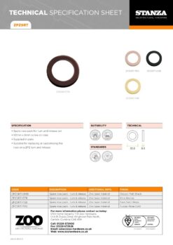 Zoo Hardware ZPZSRT-ETB ZPZ Spare Rose Pack To Suit Turn & Release & Esc Pvd Bronze