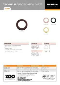 Zoo Hardware ZPZSRT-ETB ZPZ Spare Rose Pack To Suit Turn & Release & Esc Pvd Bronze