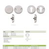 Zoo Hardware ZS-AL000 Anti Ligature Escutcheon - No Keyhole (Blind) - Satin St. Steel