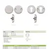 Zoo Hardware ZS-AL000 Anti Ligature Escutcheon - No Keyhole (Blind) - Satin St. Steel