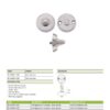 Zoo Hardware ZS-AL008-5-SSS Anti Ligature Turn & release Set -5mm Spindle - Satin St. Steel