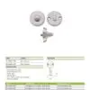 Zoo Hardware ZS-AL008-5-SSS Anti Ligature Turn & release Set -5mm Spindle - Satin St. Steel