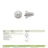 Zoo Hardware ZS-AL010-010 Anti Ligature knob on Rose - Int & Ext - Satin St Steel