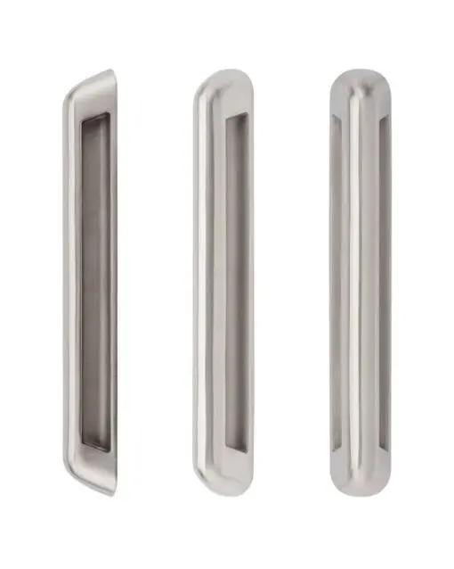 Zoo Hardware ZS-ALP250GS-SSS Anti Ligature Pull Handle 250mm CTC (280mm) Back to Back Fix - Satin St. Steel - Half Set