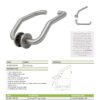 Zoo Hardware ZS-SSHF130-SSS Cranked Return To Door Door Handle on 53mm x 6.5mm Sprung Rose Satin Stainless Steel