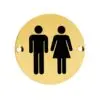 Zoo Hardware ZSS03-PVDSB Sex Symbol - Unisex - 76mm - Dia PVD Satin Brass