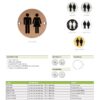 Zoo Hardware ZSS03-PCB Sex Symbol - Unisex - 76mm Dia - Powder Coated Matt Black