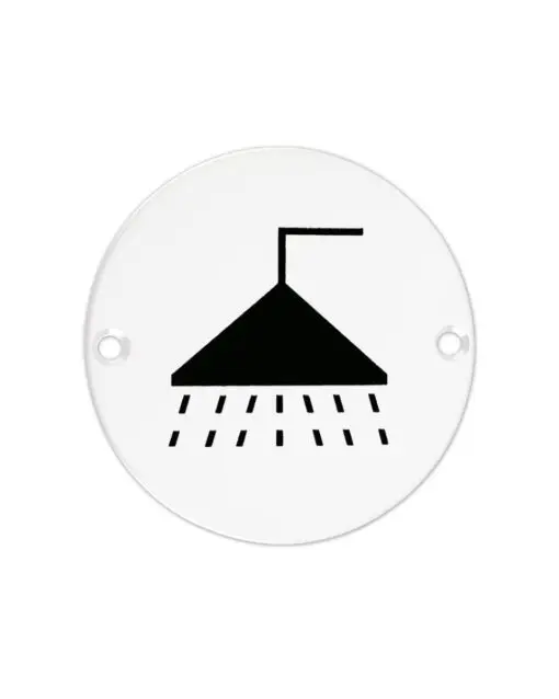 Zoo Hardware ZSS04-PCW Sex Symbol - Shower - 76mm - Powder Coated Matt White
