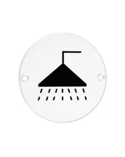 Zoo Hardware ZSS04-PCW Sex Symbol - Shower - 76mm - Powder Coated Matt White
