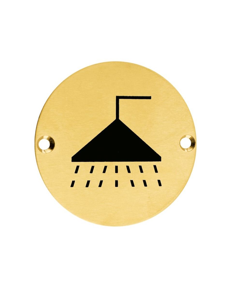 Zoo Hardware ZSS04-PVDSB Sex Symbol - Shower - 76mm - Dia PVD Satin Brass