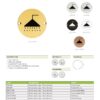 Zoo Hardware ZSS04-PCW Sex Symbol - Shower - 76mm - Powder Coated Matt White