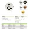 Zoo Hardware ZSS07-PCB Sex Symbol - Disabled - 76mm Dia - Powder Coated Matt Black