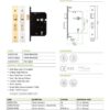Zoo Hardware ZUKS576PVDKA 5 Lever Sash Lock - 76mm C/W PVD Forend and Strike - Keyed Alike
