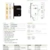 Zoo Hardware ZUKS576PVDKA 5 Lever Sash Lock - 76mm C/W PVD Forend and Strike - Keyed Alike