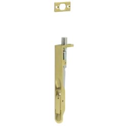 150x20mm Satin Brass Lever Action Radius Flush Bolt