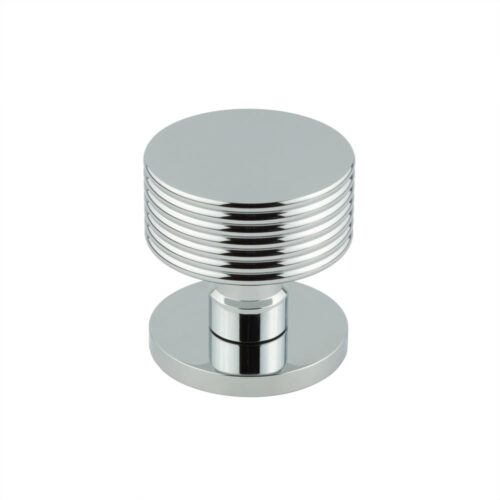 Ribbon Polished Chrome Mortice Knob