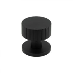 Cog Black Mortice Knob