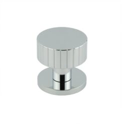 Cog Polished Chrome Mortice Knob