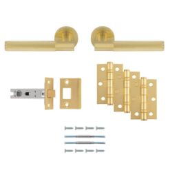 Lagos Latch Pack – Ultimate Door Pack - Satin Brass