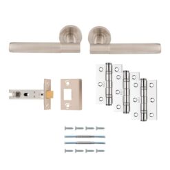 Lagos Latch Pack – Ultimate Door Pack - Satin Nickel