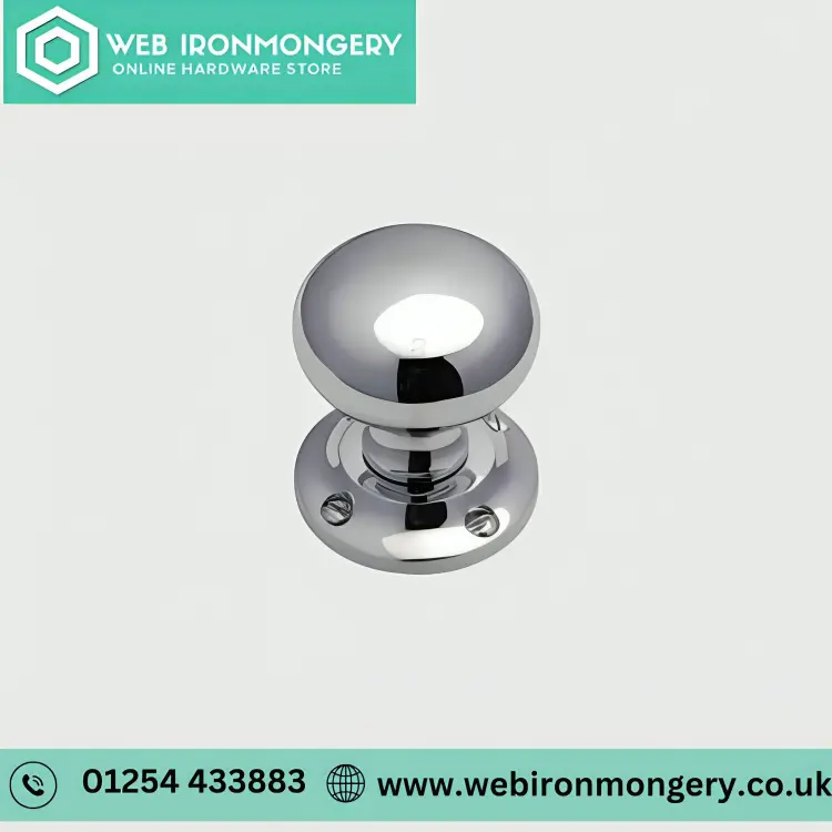brushed chrome door knobs